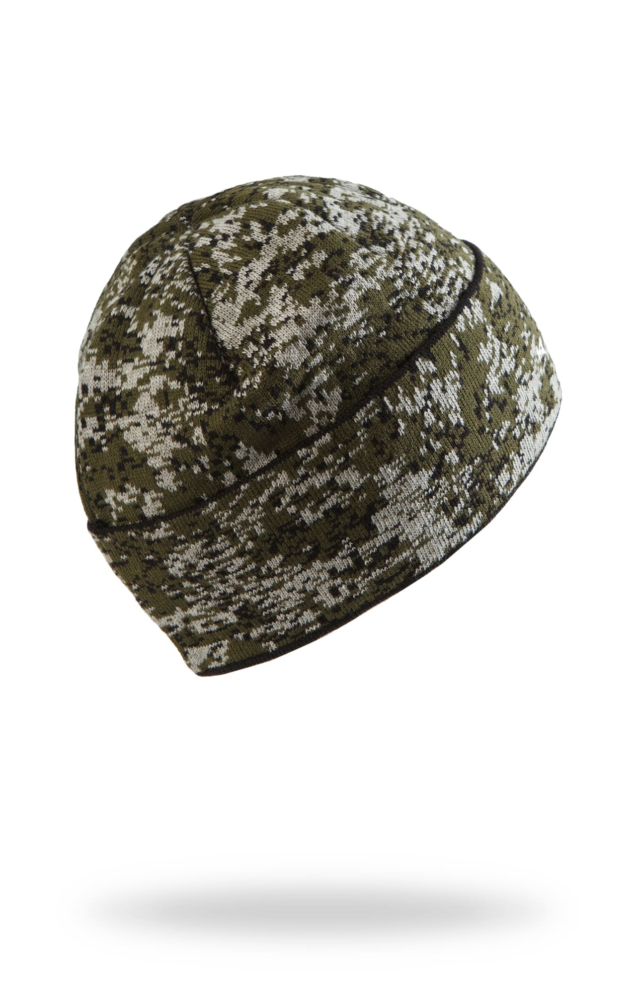 59657 Шапка вязаная камуфляж "Цифра" зеленая  Головные уборы  размер Спецодежда  - Вид №1