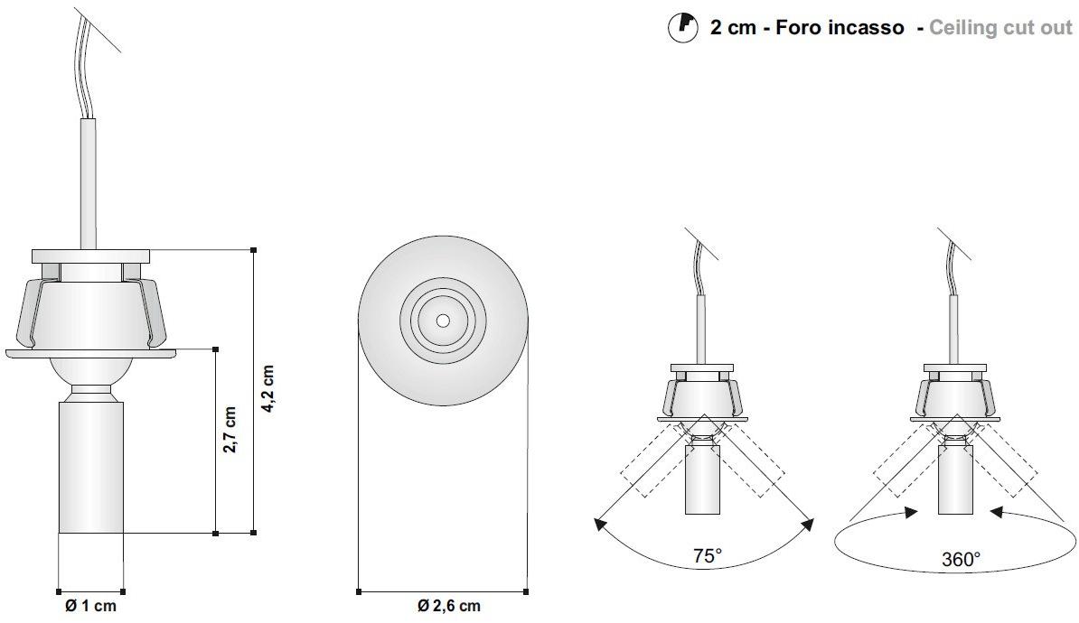 EGOLUCE Освещение мебели Snorky 6373  - Вид №3
