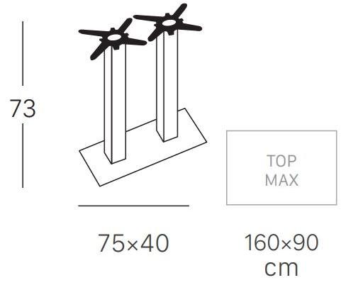SCAB DESIGN Прямоугольный стол под договор Tiffany sun-id-1373351 - Вид №2