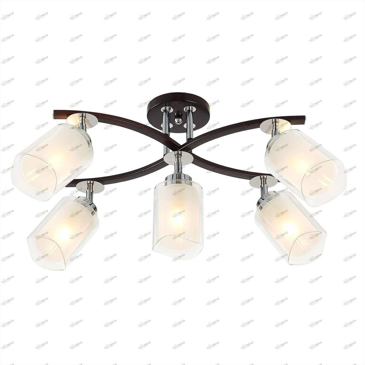 Спот потолочный цвет венге Citilux "Фортуна" CL156152 CITILUX ФОРТУНА 00-3924568 Коричневый;под дерево 