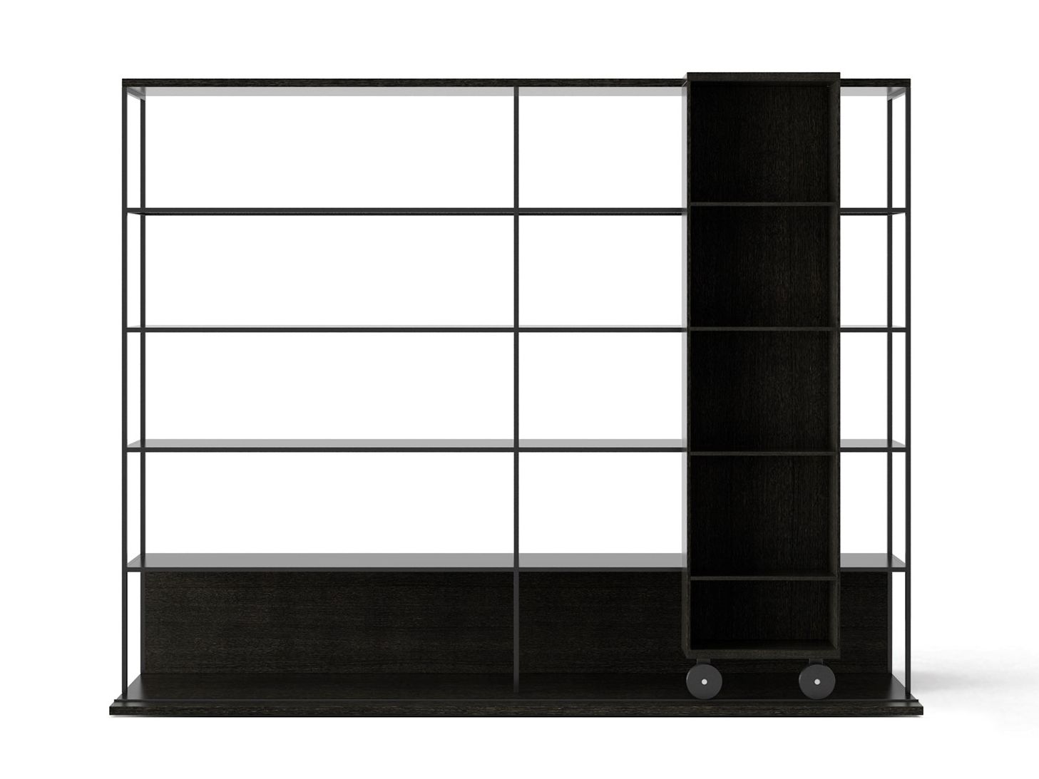 Деревянный книжный шкаф на колесах Punt Literatura ARCH-00034358 - Вид №44