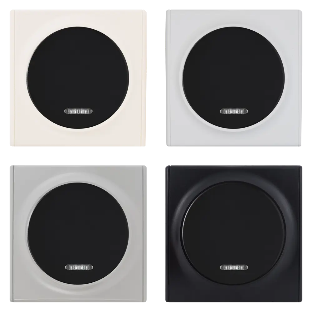 ONEKEYELECTRO Выключатель Florence с подсветкой, матовый черный 82127018 STLM-0019903 - Вид №1