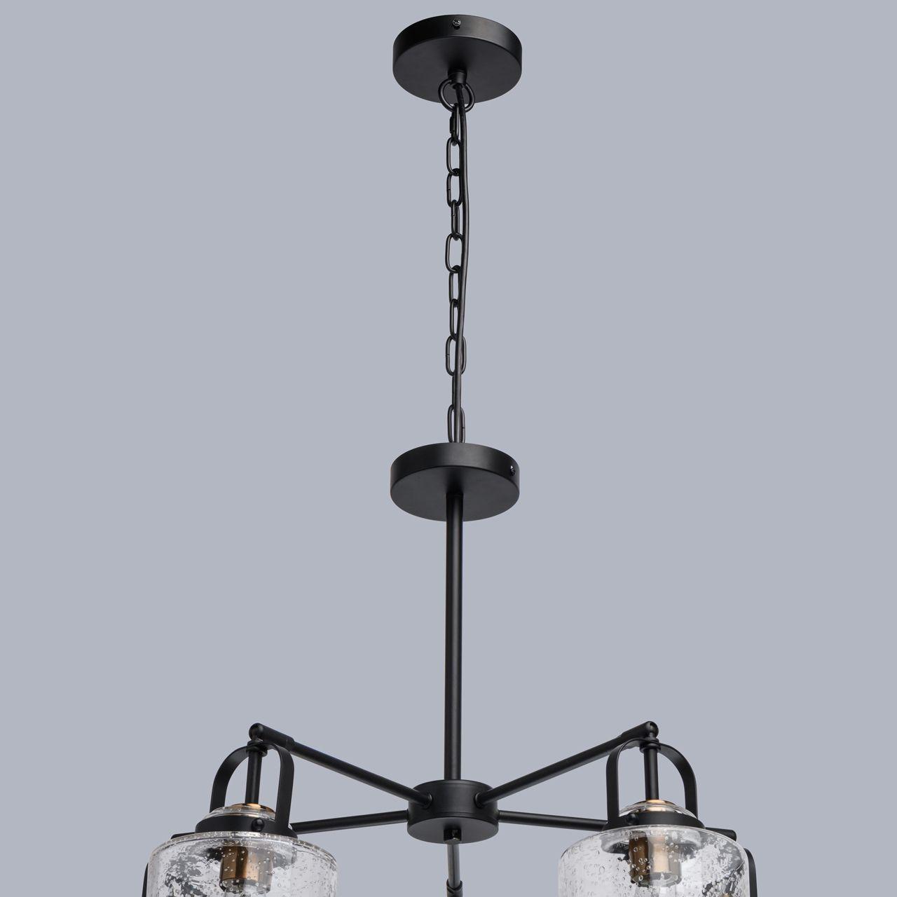 Подвесная люстра De Markt Вальтер 551012005 DE MARKT ДИЗАЙНЕРСКИЕ, ВАЛЬТЕР 285803 Черный  - Вид №1