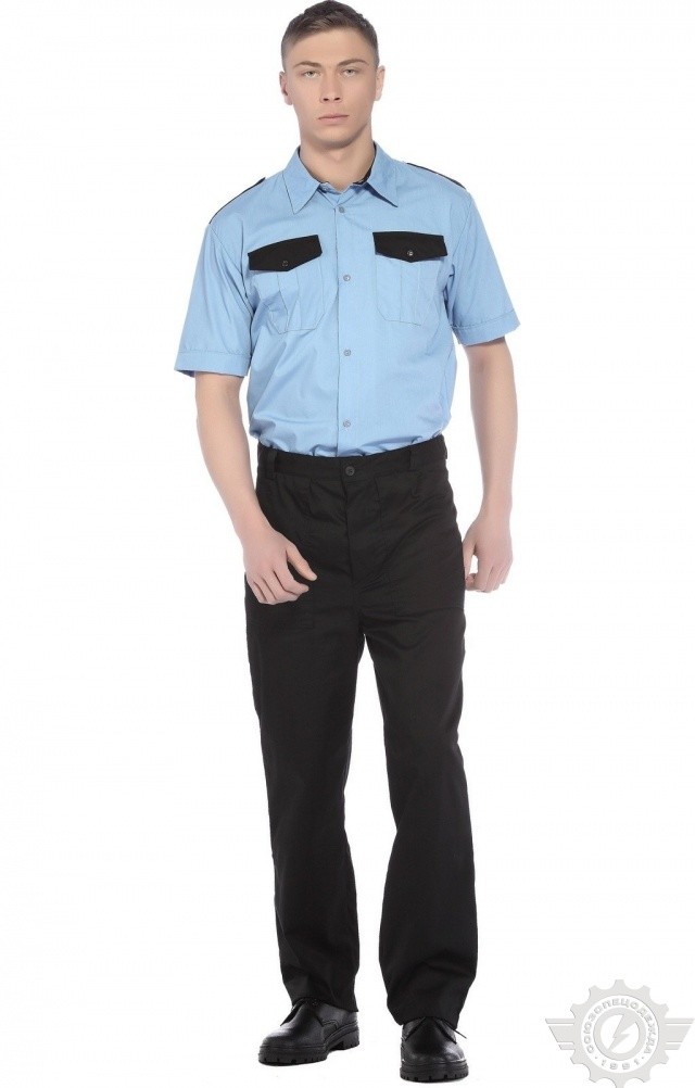 65915 Сорочка "Страйк" короткий рукав  Одежда для охранных структур  размер 60-62/182-188 Спецодежда  - Вид №2
