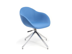 Кожаный поворотный стул для зала ожидания