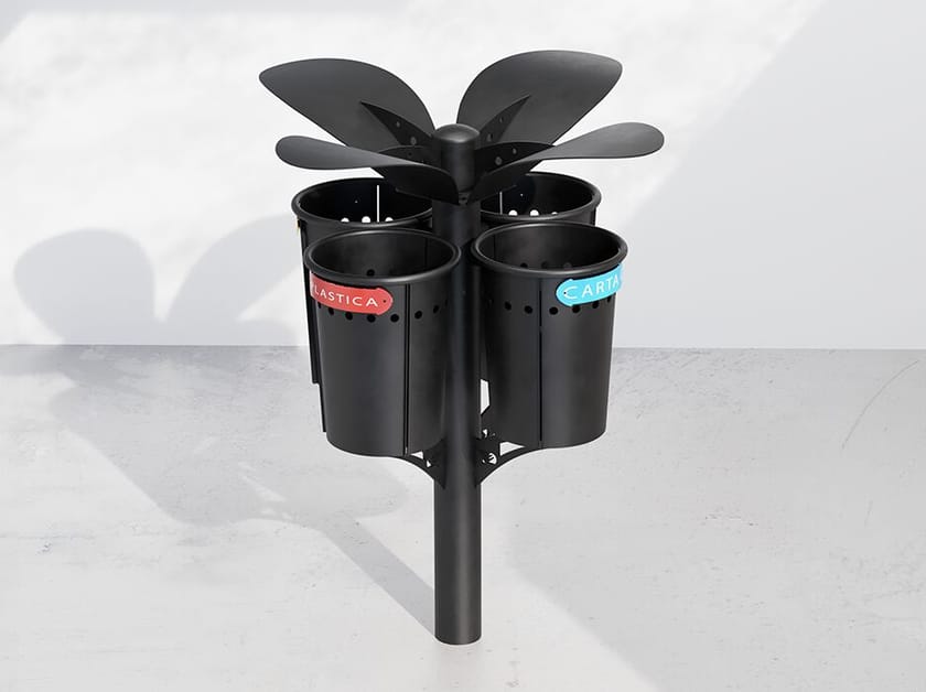 Наружные металлические стойки для мусора для утилизации отходов DIMCAR ARCH-00078089