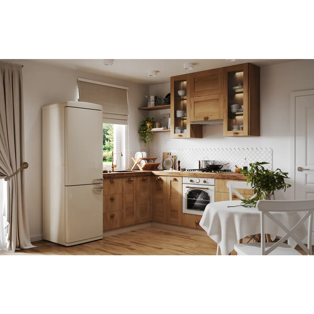 Фасад для кухонного ящика Delinia ID Рошаль 39,7×38,1 см в цвете тёмное дерево 86881121 STLM-0881712 - Вид №5