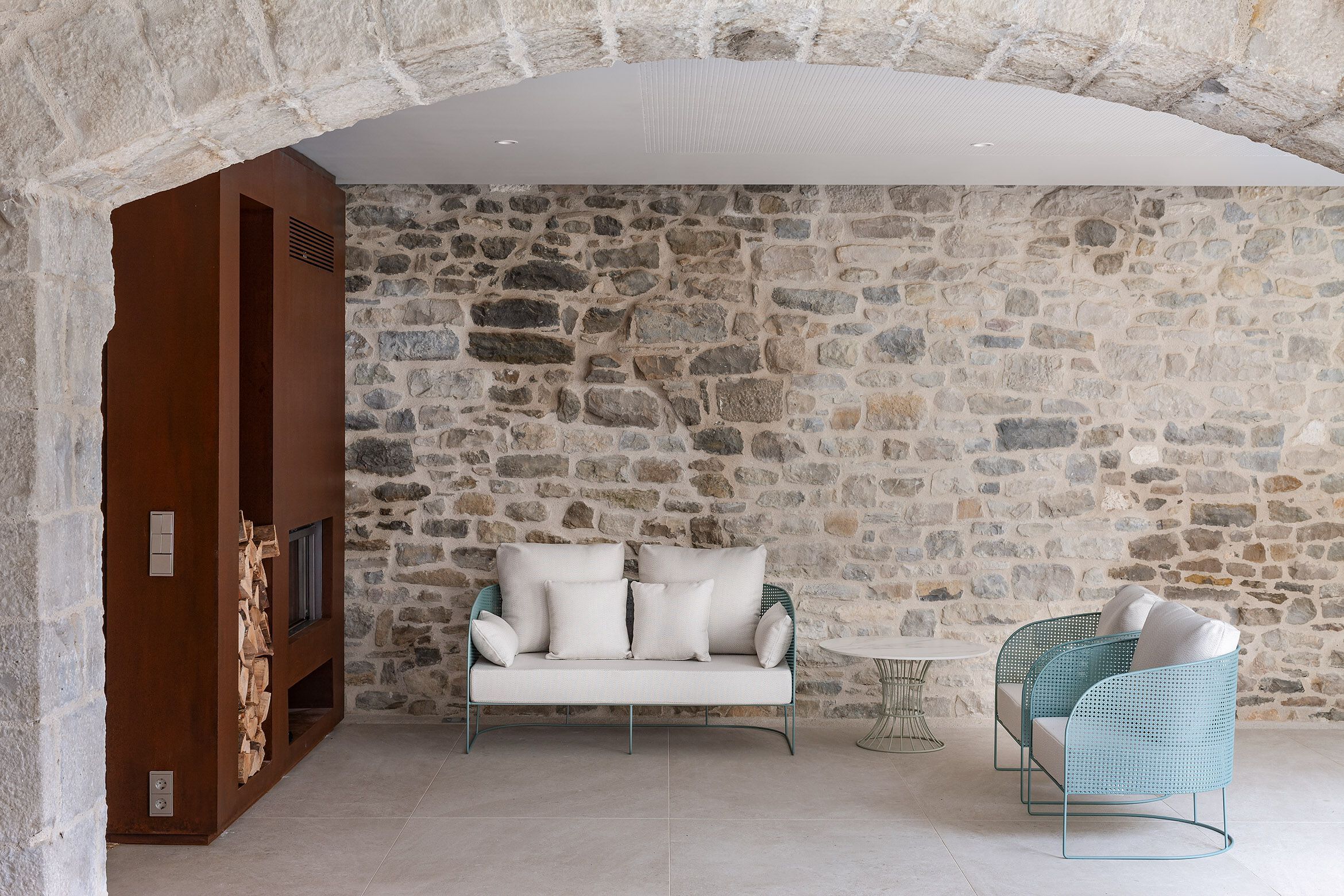 Стальной каркас ткань сад стул iSimar ARCH-00141889 - Вид №4