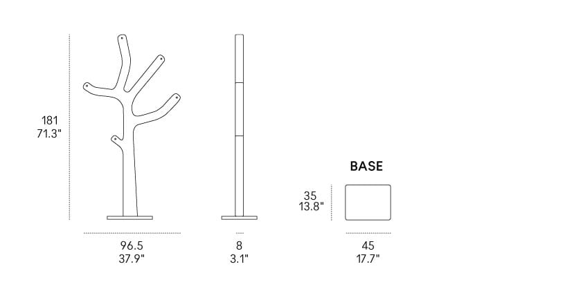 Вешалка для одежды из полиэтилена Casamania & Horm Альберто ARCH-00049585 - Вид №5