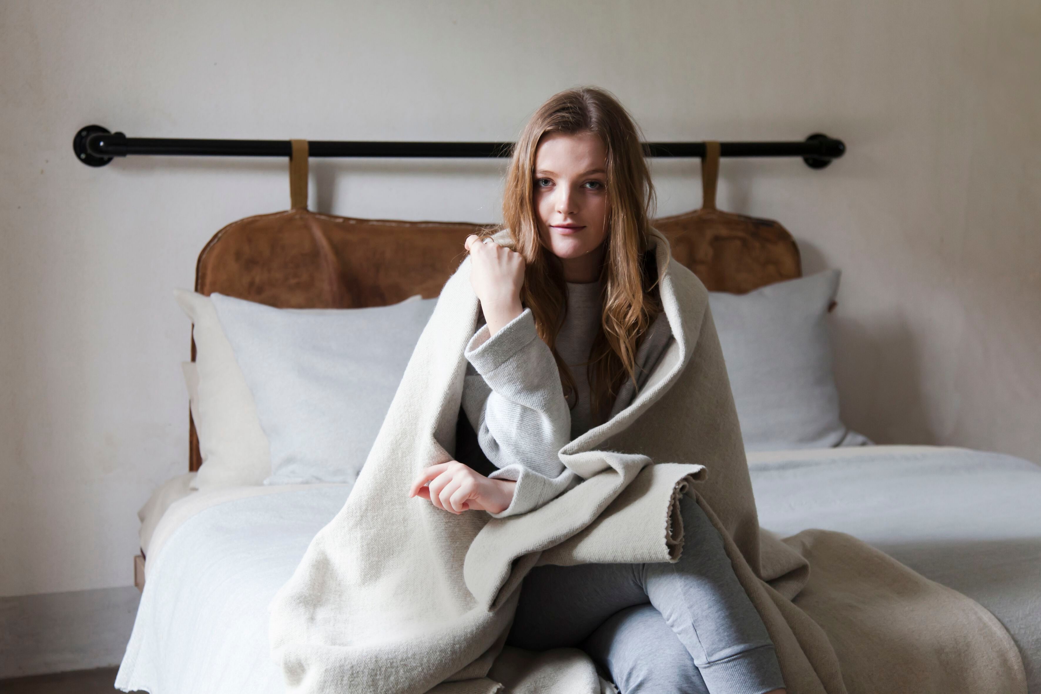 Льняное и шерстяное покрывало Libeco Home Shetland ARCH-00150524 - Вид №2