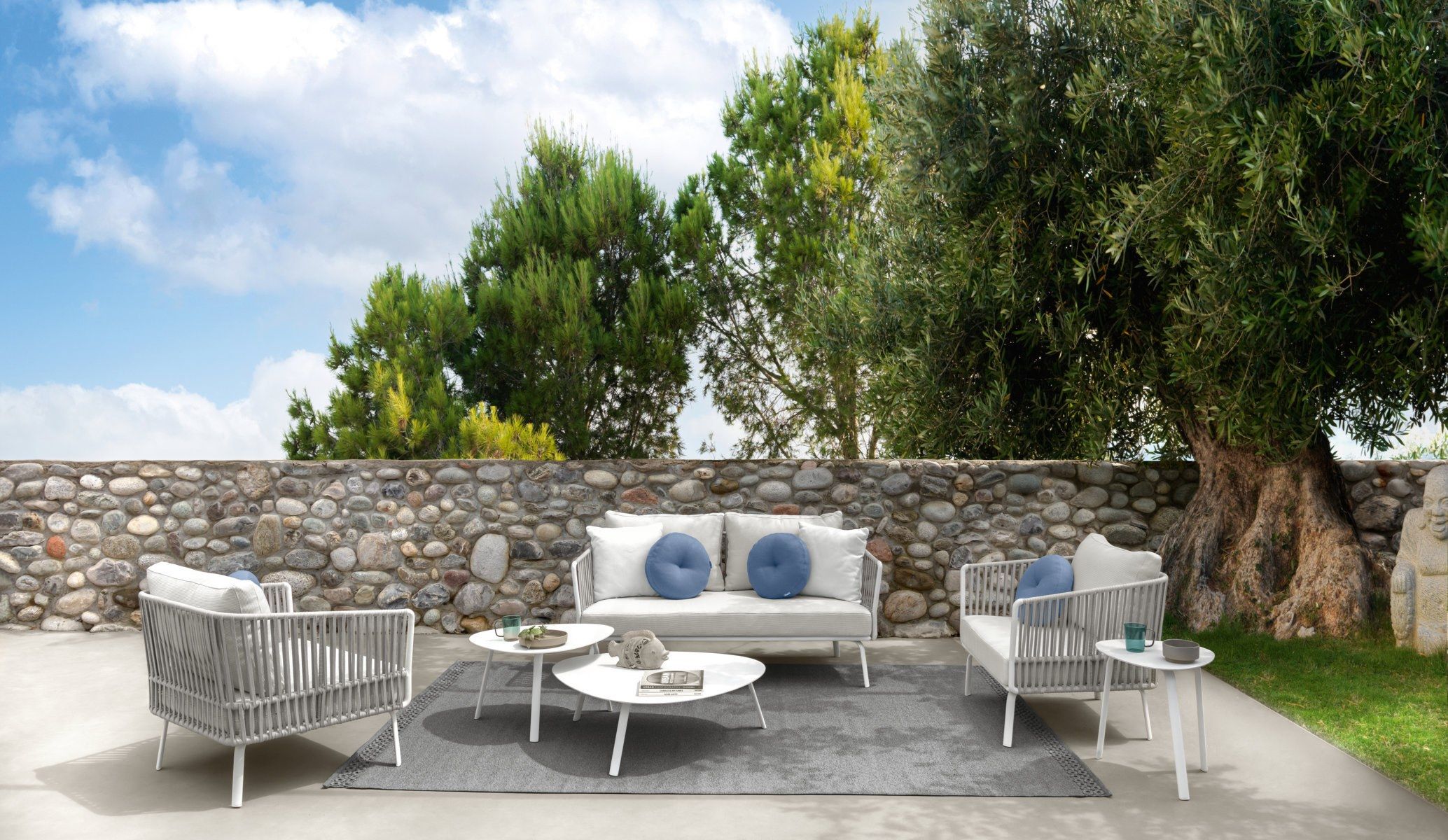 2-местный съемный садовый диван Talenti ARCH-00041101