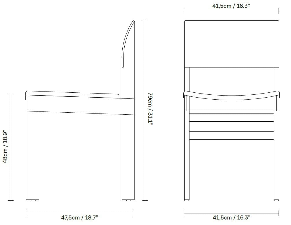 Дубовое кресло с мягкой спинкой и открытой спинкой Form & Refine Sonder ARCH-00033768 - Вид №6
