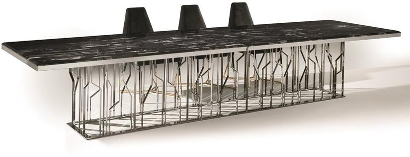 Longhi Прямоугольный мраморный стол Loveluxe T 120 - Вид №9