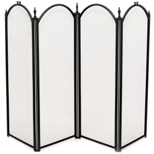 Экран четырехстворчатый 41010 BK, цвет чёрный