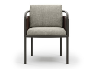 Тканевый садовый стул с подлокотниками