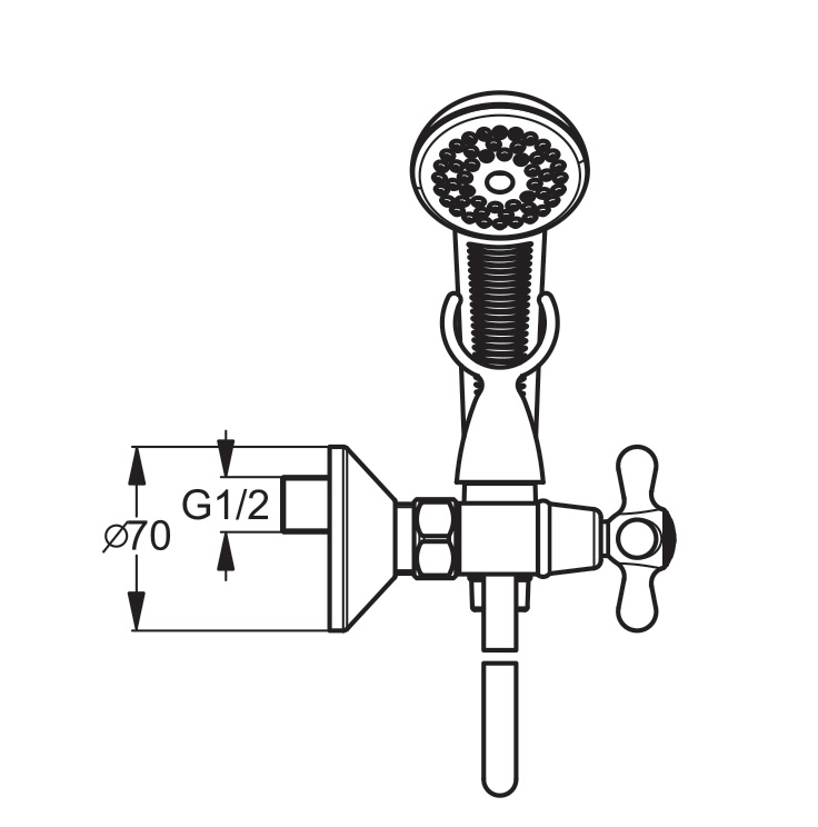 BA131AA Смеситель для душа VIDIMA RETRO - Вид №2