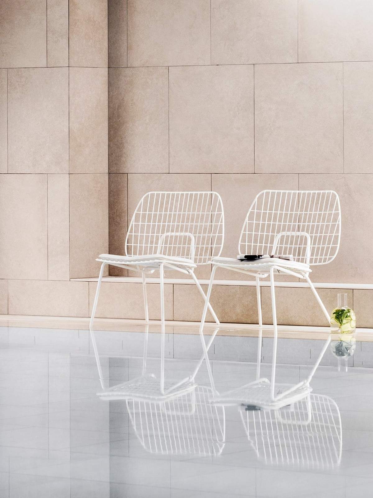 9500639 MENU WM String Lounge Chair Белый  - Вид №1