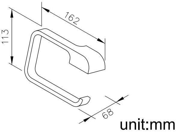 JUSTIME Держатель рулона из алюминия Dragon sun-id-1380238 - Вид №1