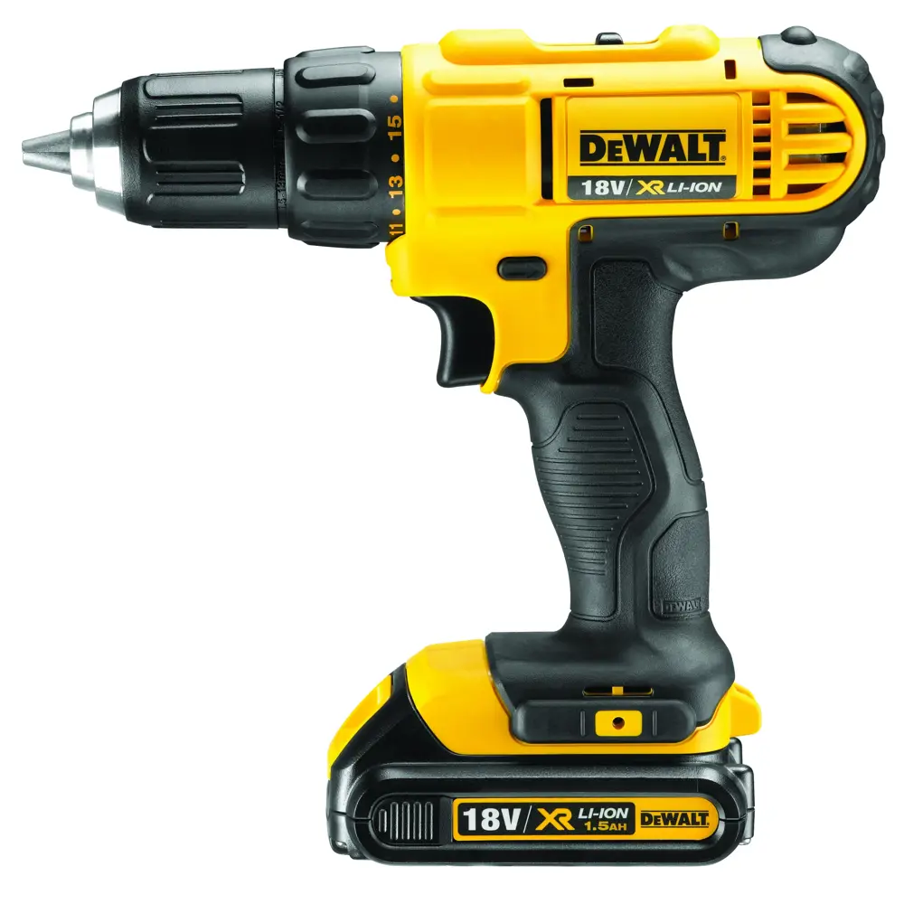 Дрель-шуруповерт аккумуляторная Dewalt DCD771S2P 18 В Li-Ion, 2х1.5 Ач STLM-2010313 - Вид №1