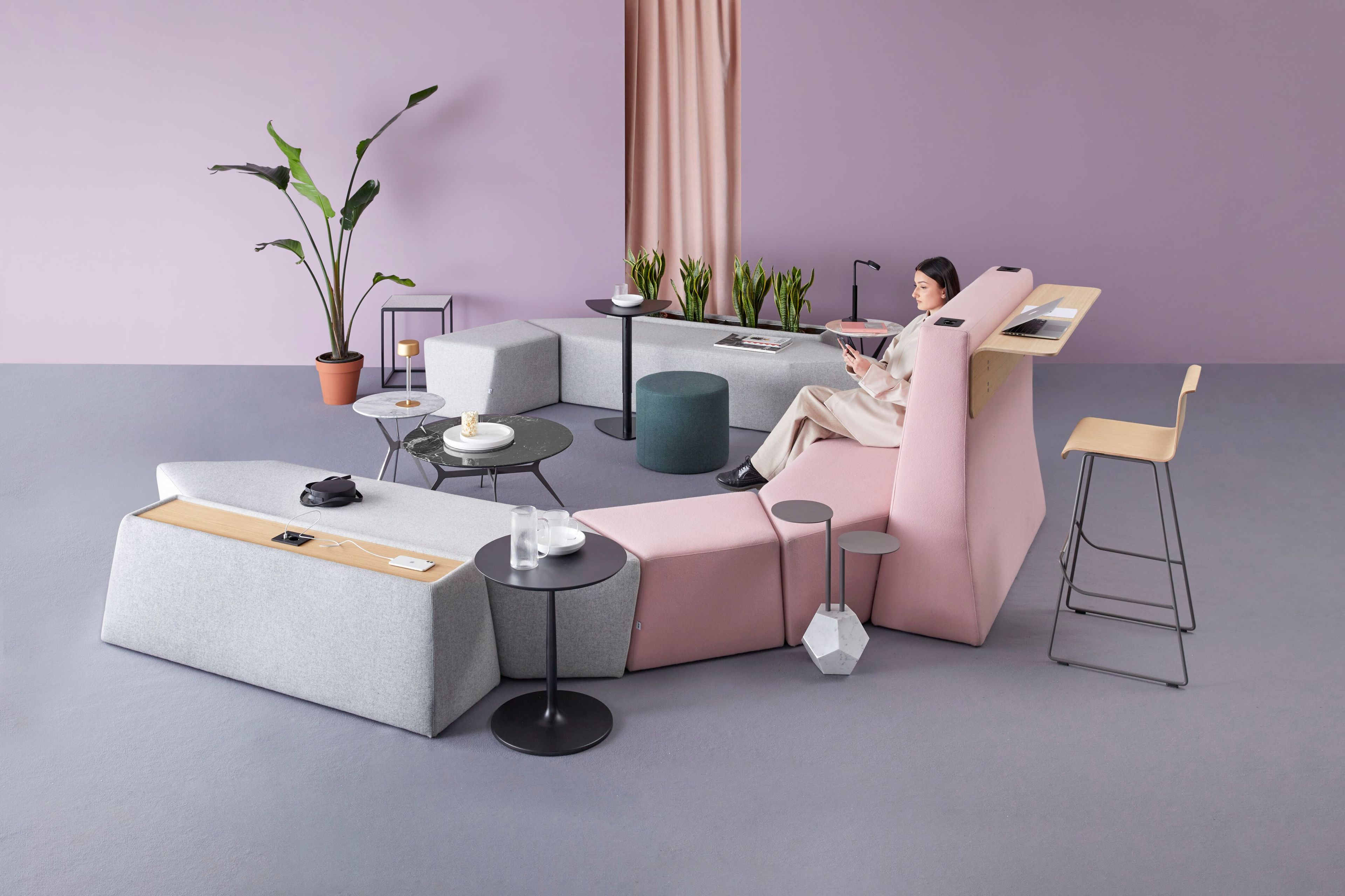 Модульная система сидений из ткани SITIA Rocks ARCH-00058532 - Вид №18