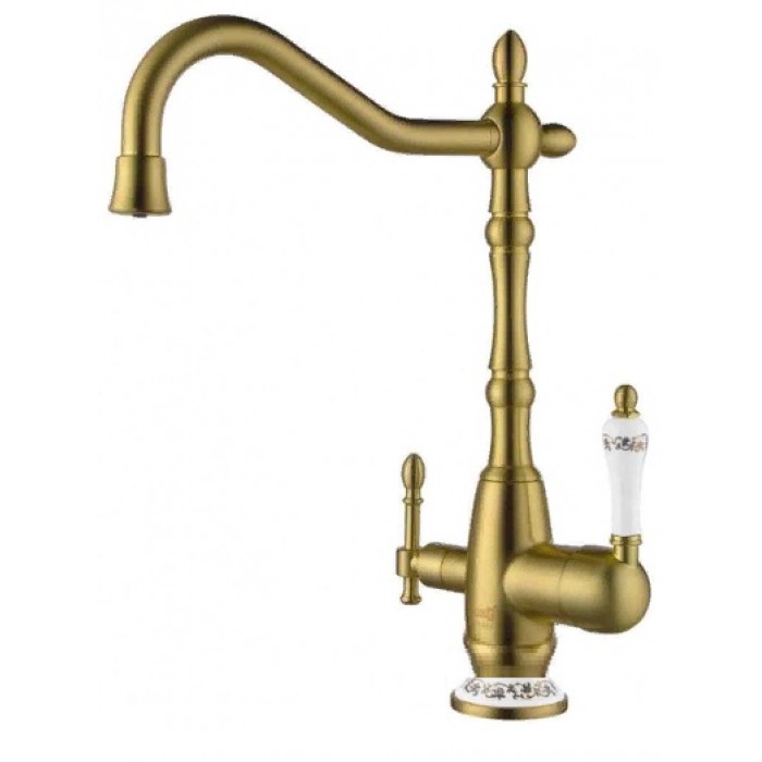 Zorg ZR 312 YF-50 Br бронза Смеситель для кухни Zorg 355х230 мм  - Вид №1