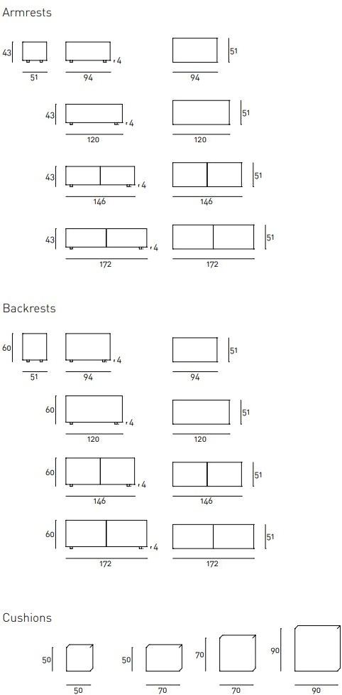 Living Divani Модульный садовый диван Extra wall sun-id-1427721 - Вид №4