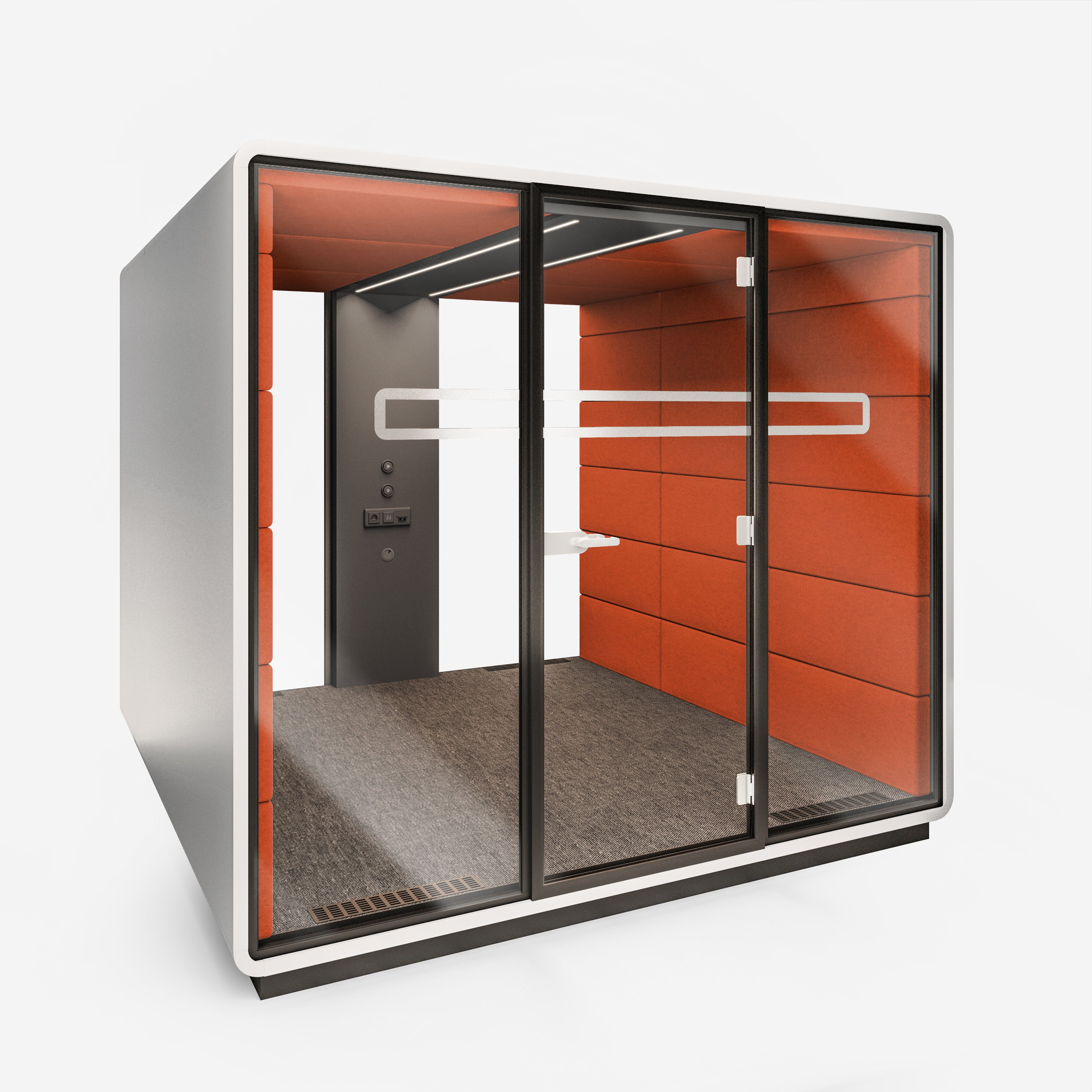 Многосторонняя акустическая офисная кабина со встроенным освещением Mikomax Smart Office Hushoffice ARCH-00059090 - Вид №30