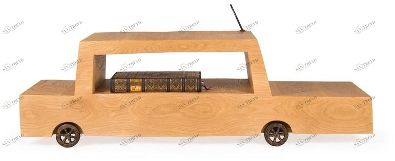 moooi Низкий дубовый журнальный столик с журнальной полкой sun-id-1511487