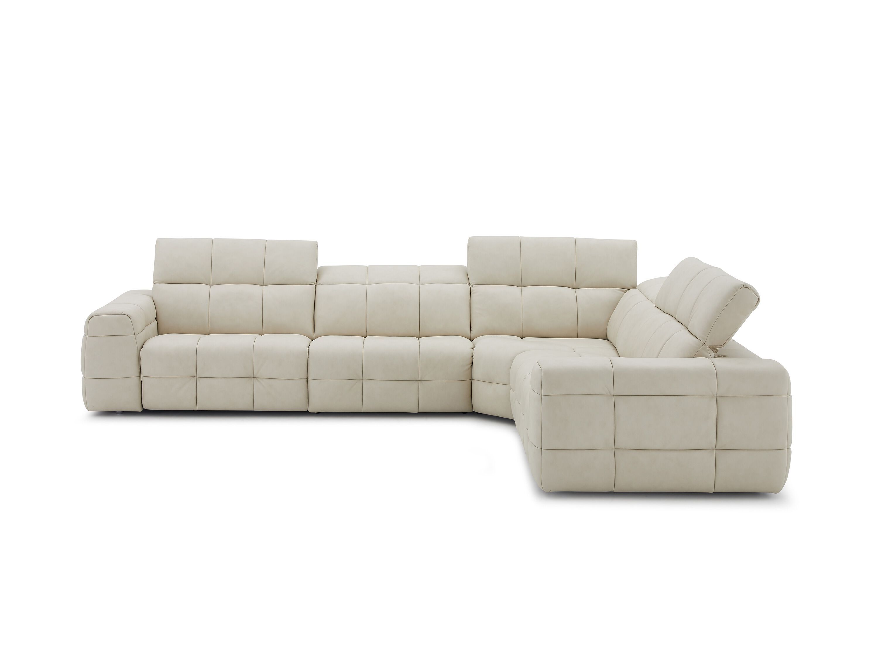 Кожаный угловой диван с электроприводом CAMPO DE' FIORI CHESSBOARD ARCH-00032662