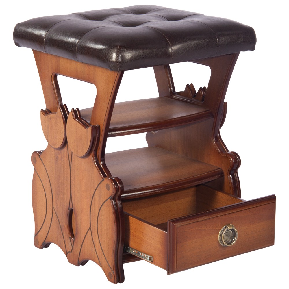 11178 Табурет с ящиком Марта 2 Шоколад BOGACHO 4627138236758 - Вид №1