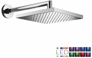 Rubinetterie Mariani Лейка для душа со светодиодной подсветкой из латуни и держателем для хромотерапии Cromoterapia 15q-l1