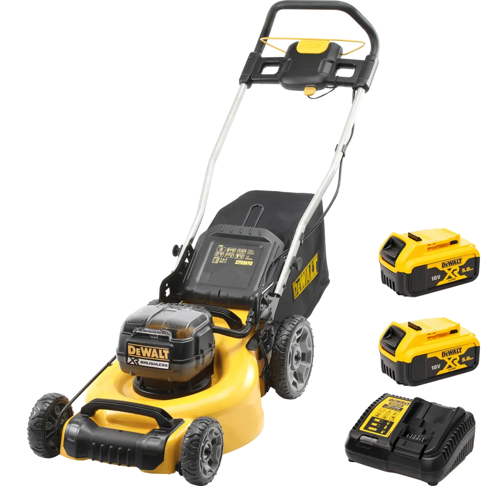Газонокосилка аккумуляторная Dewalt 18 В 48 см 2x5 Ач АКБ и ЗУ входит в комплект 81926412 STLM-2060723 