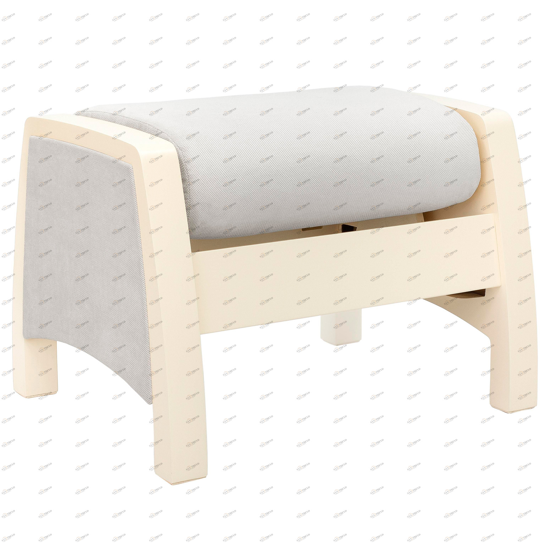 Пуфик-качалка Sky дуб шампань, ткань Verona Light Grey MILLI  00-3833217 Серый Santreyd 