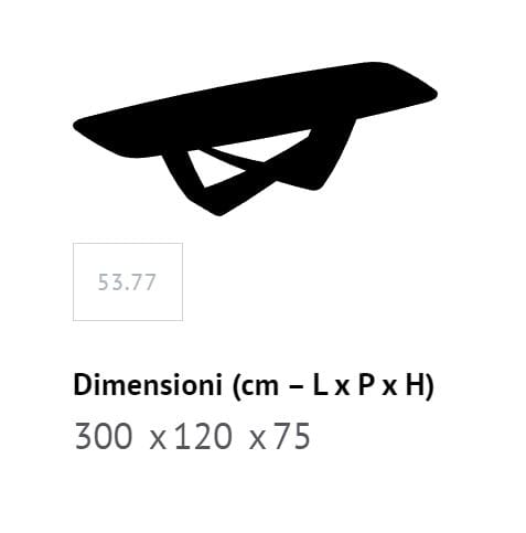 Бочковый стол со стальным основанием и столешницей из Супермармо Bontempi Casa Bach ARCH-00142222 - Вид №13