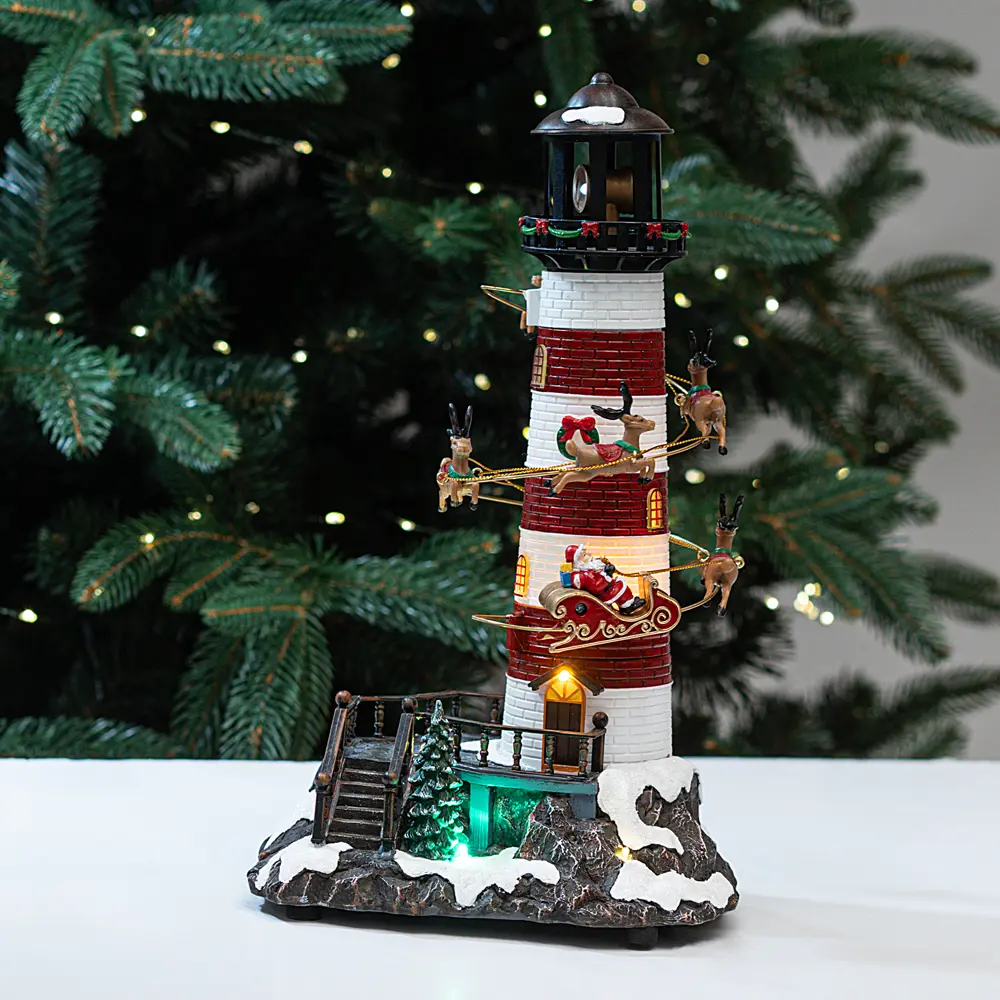 89368026 Новогодняя композиция светящаяся Маяк STLM-1546596 Santreyd 
