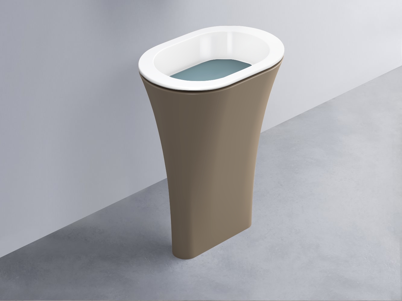 AMLA65-BL+AMPILO-PL+AMCOLO-AN Раковина Amedeo Ovale отдельностоящая cielo Enjoy + Amedeo Ceramica Cielo