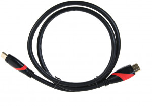 CG525-R-1.0 Кабель hdmi 19m/m ver. 2.0 black red, 1m <> VCOM