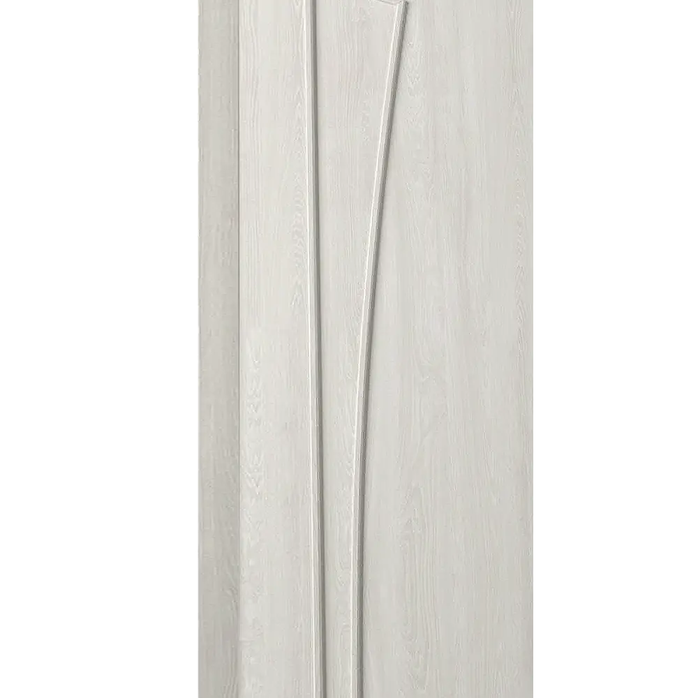 Дверь межкомнатная глухая с замком и петлями в комплекте Белеза 70x200 см HardFlex цвет дуб тернер белый VERDA STLM-2179869 - Вид №1