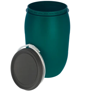 Бочка BEGINIA 127 л зеленая пластиковая с крышкой 89403517