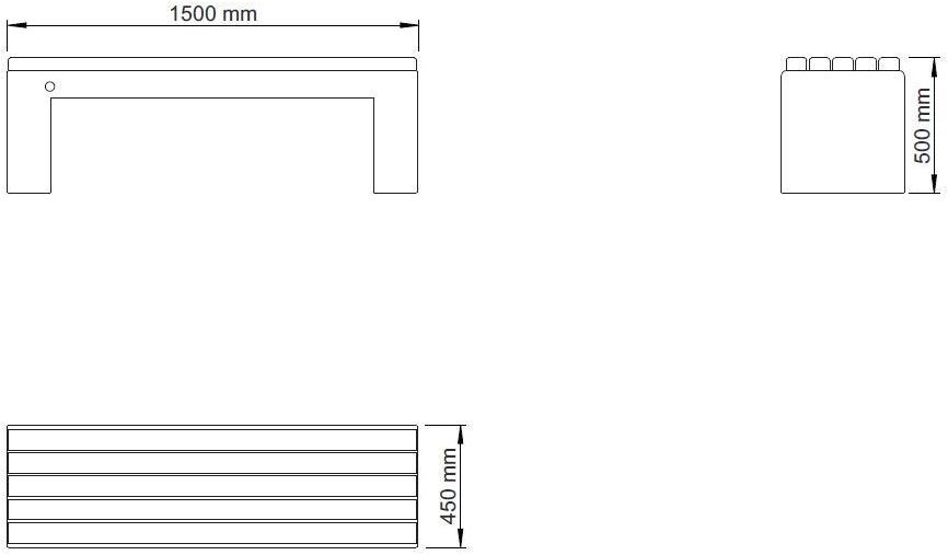 ENCHO ENCHEV - ETE Скамейка из бетона и дерева без спинки sun-id-1436545 - Вид №11