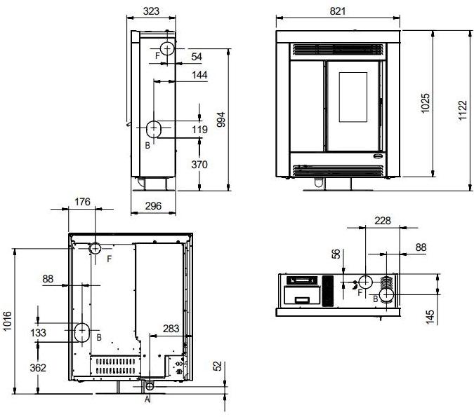 LA NORDICA EXTRAFLAME Узкая печь на гранулах sun-id-1446154 - Вид №2