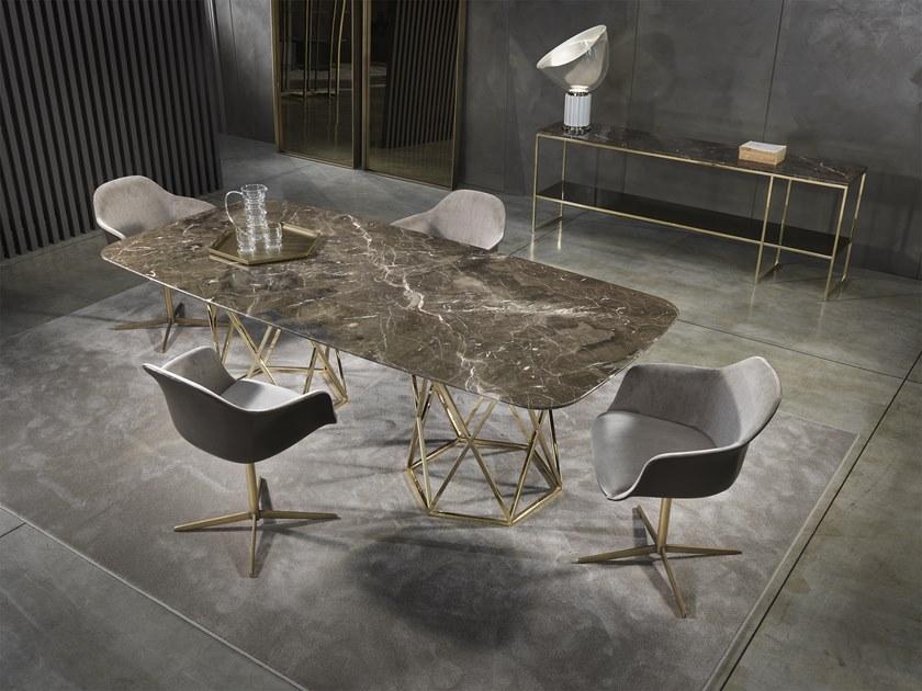 Marelli Прямоугольный обеденный стол из мрамора Tatlin sun-id-1402739 - Вид №1
