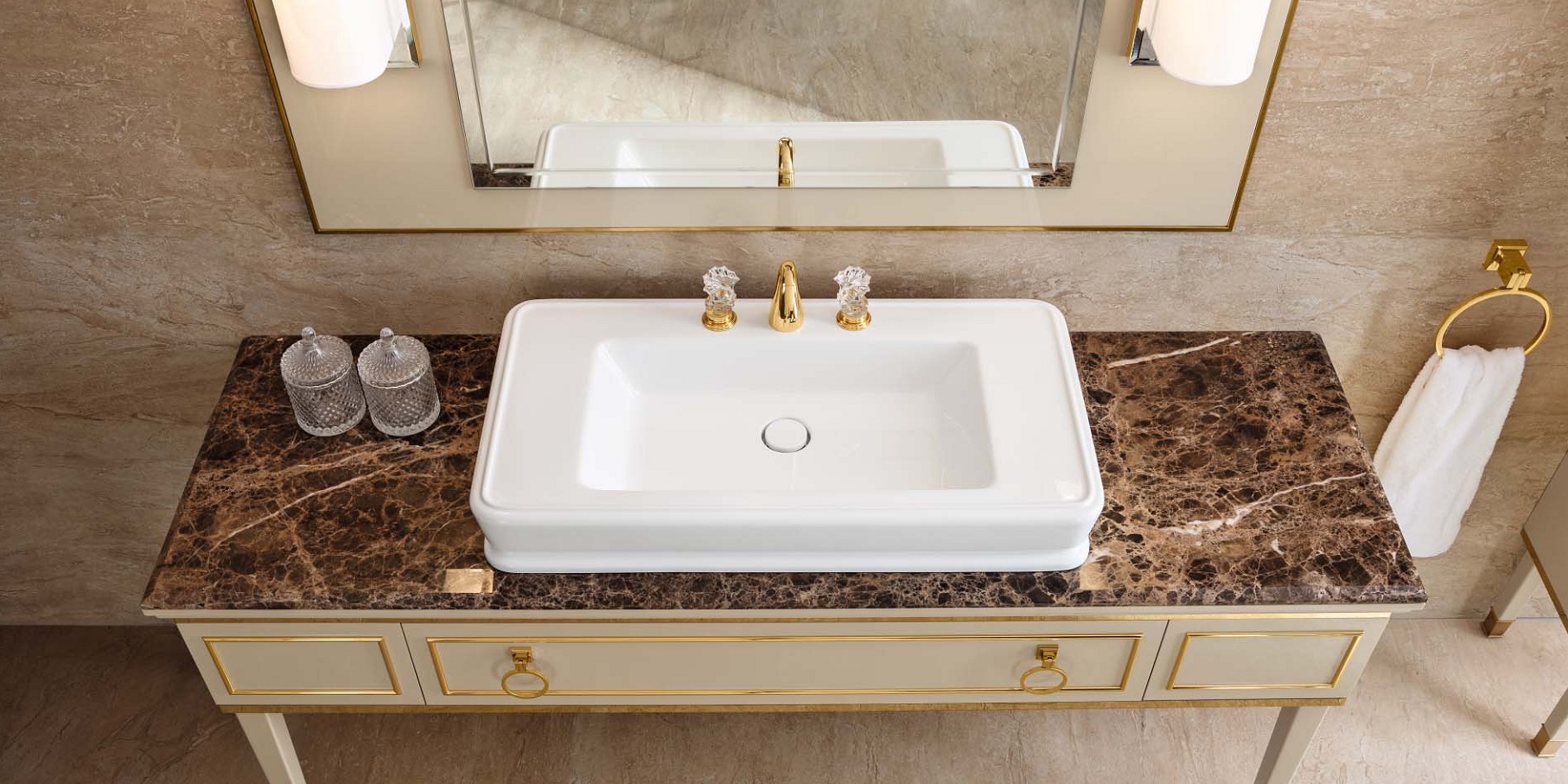 Комплект мебели для ванной OASIS LUTETIA OASIS BATHROOM Luxury Lutetia L15 - Вид №1