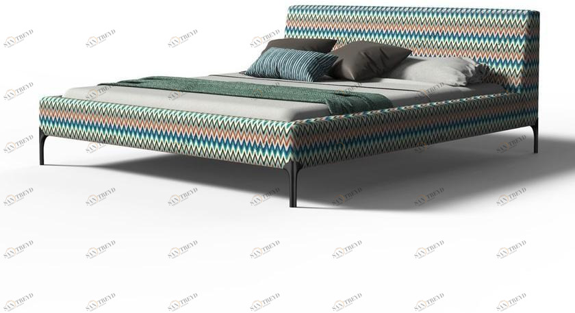 Now & Future Двуспальная кровать из ткани sun-id-1360538