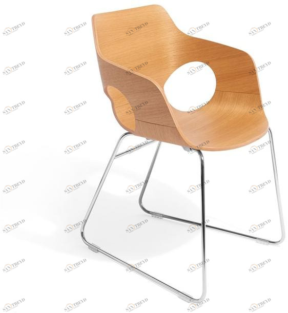 AP Factor Стул на санях из дерева с подлокотниками sun-id-1439898