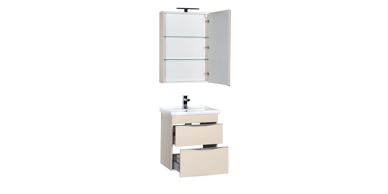 Комплект мебели Aquanet Эвора 60 бежевый 00184547 - Вид №3