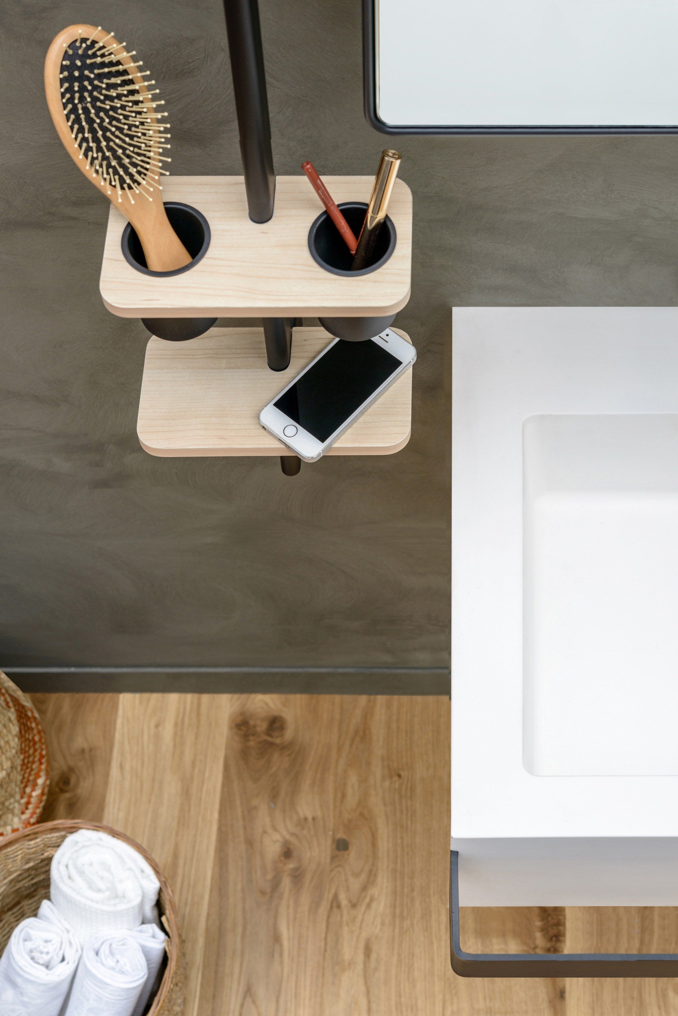 Одноместный умывальник с держателем для полотенец EVER Life Design ссылка ARCH-00044098 - Вид №8