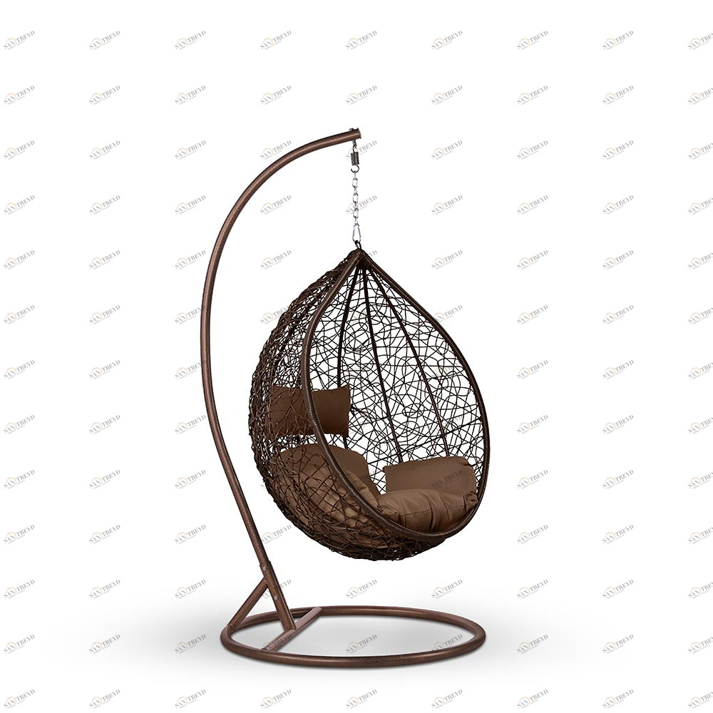 Подвесное кресло коричневое Brown AFINA  286091 Коричневый 