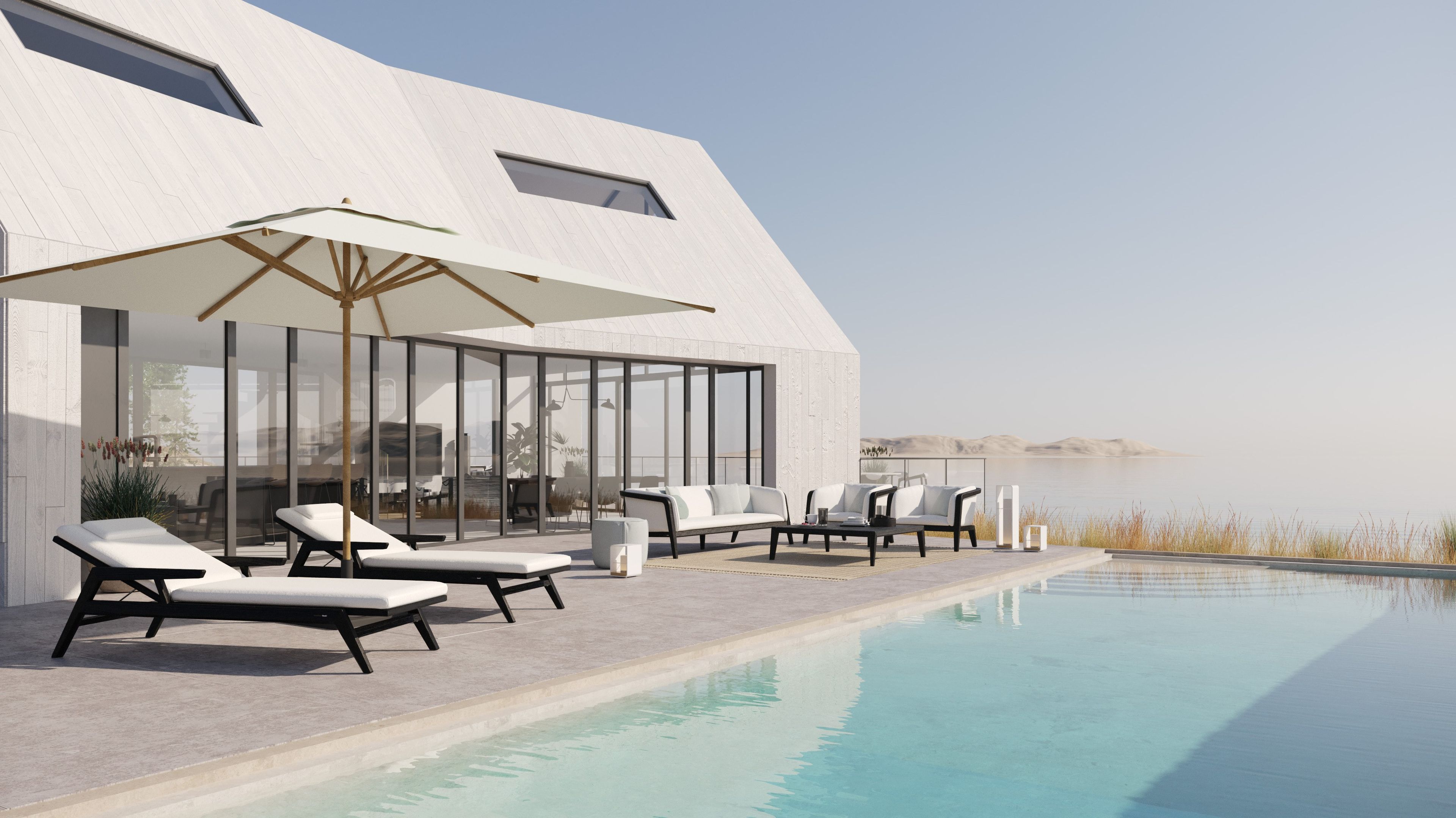 Садовая кровать из ткани и тика MANUTTI Sunrise ARCH-00101762 - Вид №3