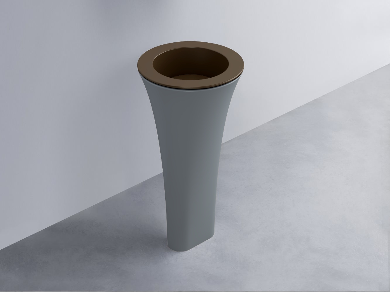 AMLA45-CA+AMPILT-CA+AMCOLT-BR Раковина Amedeo Tondo отдельностоящая cielo Enjoy + Amedeo Ceramica Cielo